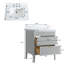 Ensemble de meuble-lavabo autoportant 30 po avec 2 ensembles de poignées et plateau en marbre d'ingénierie entièrement assemblé gris-2046708333-2046708332