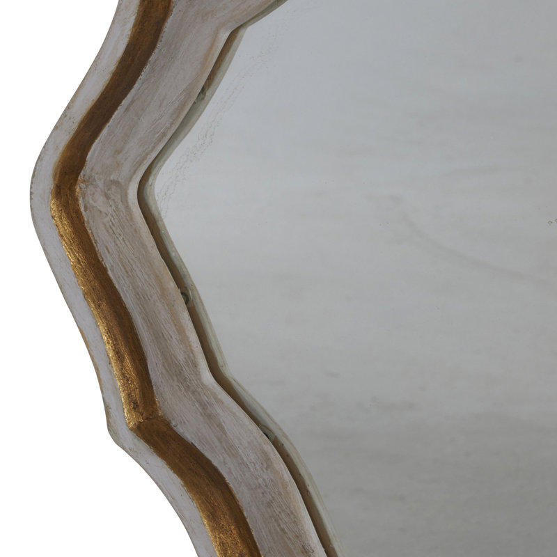 Adriana Diamond Wood Wall Mirror
