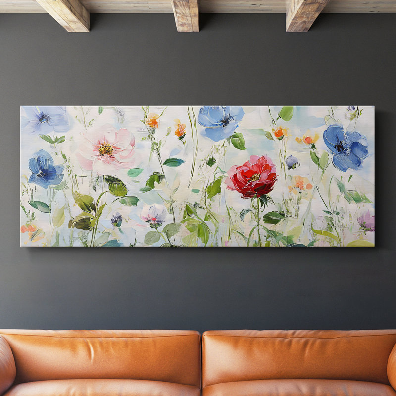 Abstract Series 9 #LXXXIV-Wide Gallery Wrapped Canvas, 12" H x 30" W