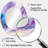 Violet Storm At The Horizon - Purple Modern Oval Wall Mirror-1731972569