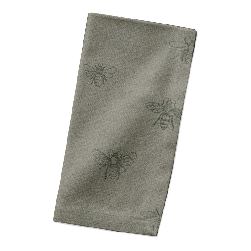 Alvelo Cotton No Pattern Rectangle Napkin, Green