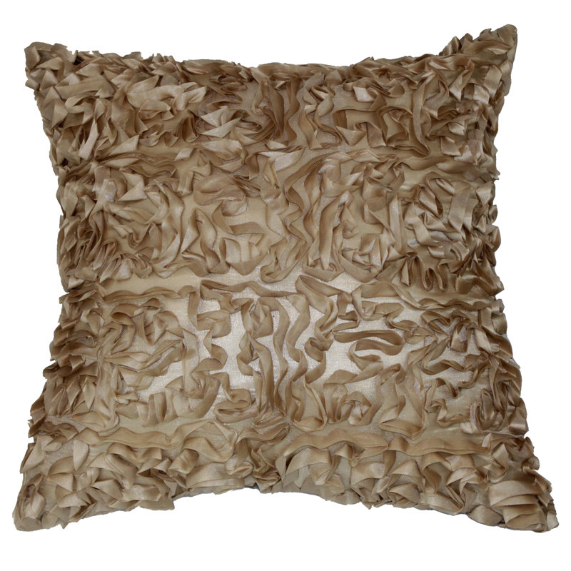 Housse de coussin Silky Abstract, Beige