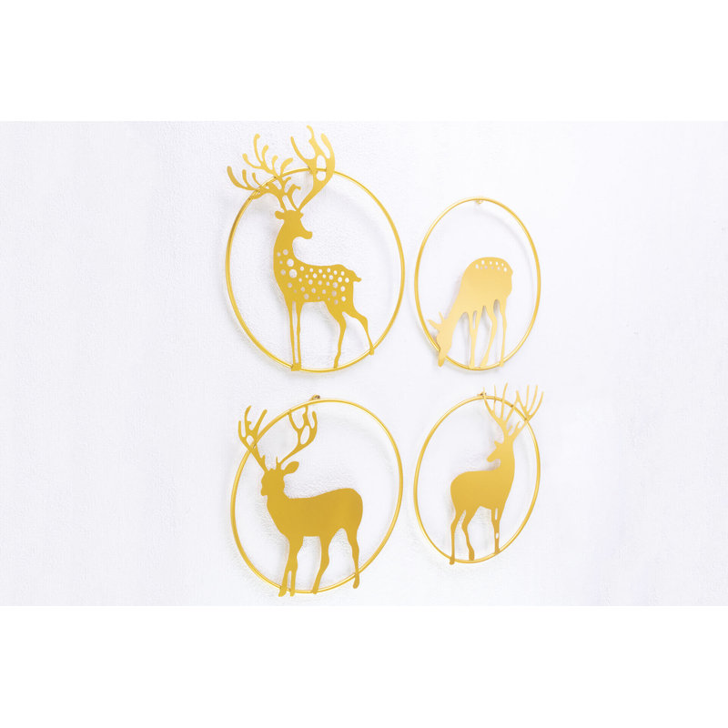 Handmade Rustic Animals Wall Decor on Metal