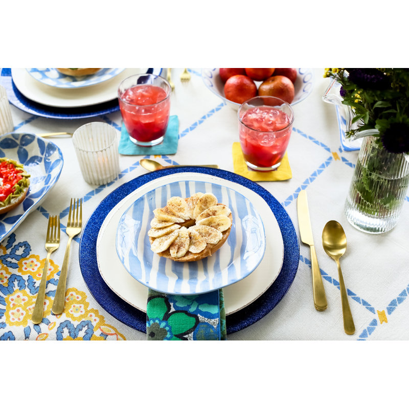 Lastra Handmade Stoneware Appetizer Plate, White