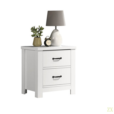 Cassini 21.5"  2-Drawer Nightstand Bedside Table