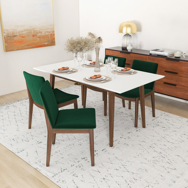 Ensemble repas pour 4 personnes Dipson, Vert, Blanc