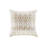 Embroidered Cotton Oblong Decorative Pillow Taupe 12X20"