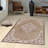 Stylish Woven Carpet, 5.2 x 7.5 Feet | 100% Polyester, 0.3 in Pile Height, Antibacterial, Non-Slip PVC Dot Underside | Machine Washable, 3D Digital Print | Perfect for Living Room, Bedroom & Home Décor-2008199545