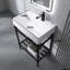 Meuble-lavabo autoportant blanc l 24 po x P 14 po x H 34 po avec plateau en céramique blanche-133529325-133529327