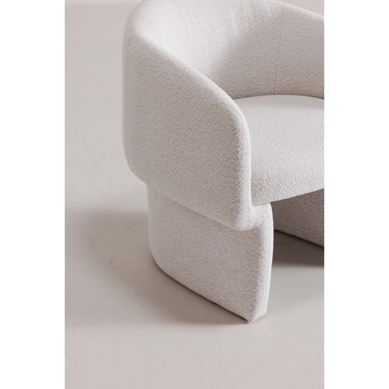 Chaise d'appoint Art Deco avec tissu recyclé et bois certifié FSC