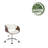 Faux Leather Mid Century Office Chair-1316064307