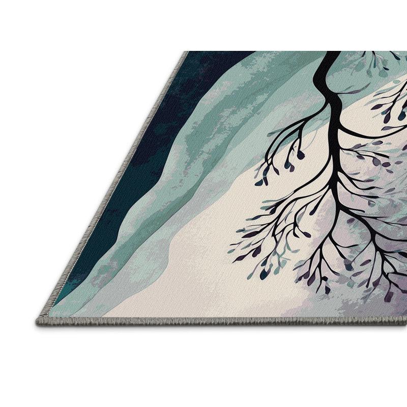 Aurora Branches Rug, Square 5'