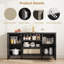 Buffet en rotin avec rangement, armoire de cuisine avec tiroir Farmhouse-18522922-31198084