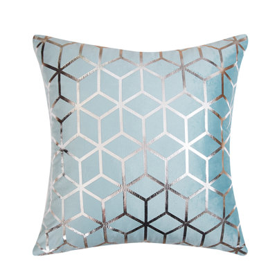 Geometric Velvet Pillow Cover