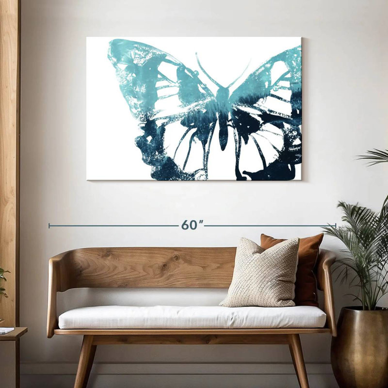 Impression papillon I, H 30 po x l 45 po