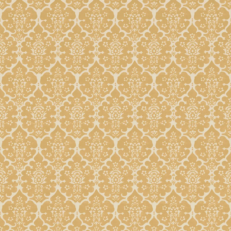 Schumacher x Veere Grenney Burley Wallpaper, Straw