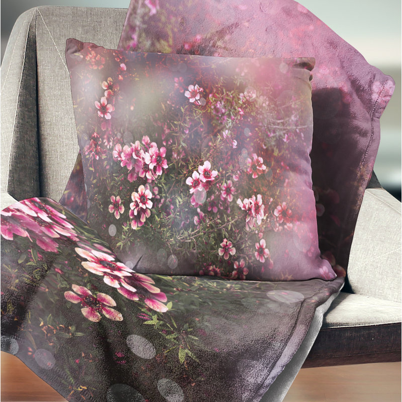 Coussin Sakura, 18 po x 18 po, Carré