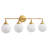 Romale Dimmable Bathroom Vanity Light with 5.9in Milk Opal Glass Globe Shade-481634254-473160373