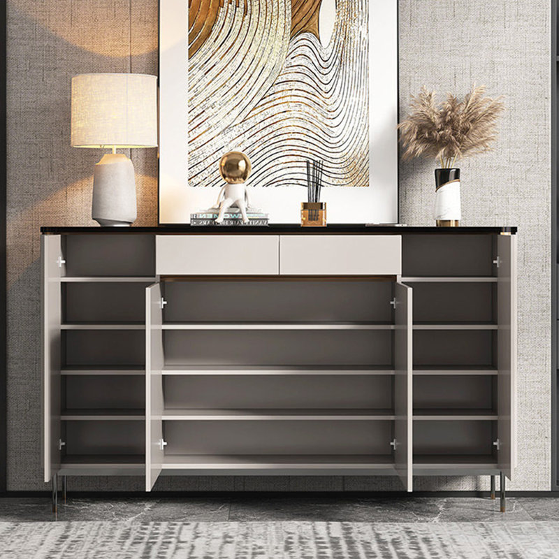 Luxury Style Large Storage Shoe Cabinet, 39.37" H x 55.12" W x 13.78" D