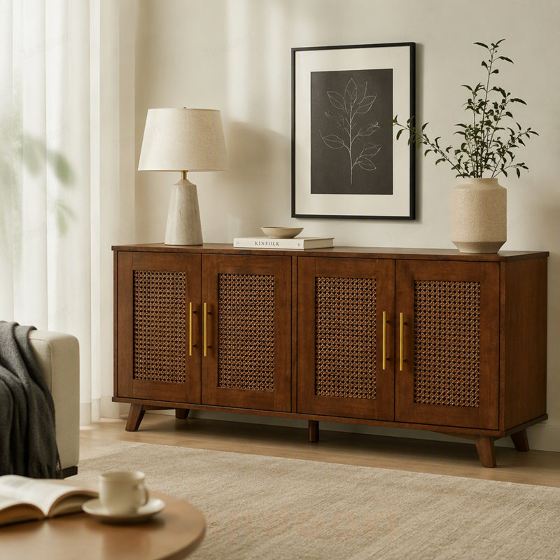 Armoire pour chat d'intérieur en bois d'hévéa avec coussin moelleux, Noyer
