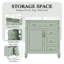 Meuble-lavabo simple autoportant noir 30 po avec lavabo et rangement en céramique-310683104-310682909