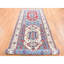 Tapis de couloir très large et long en laine noué à la main 5 pi 3 po x 19 pi 9 po bleu Kazak 12D511D6C0B44FC8B0BCFD1C6B3619A8