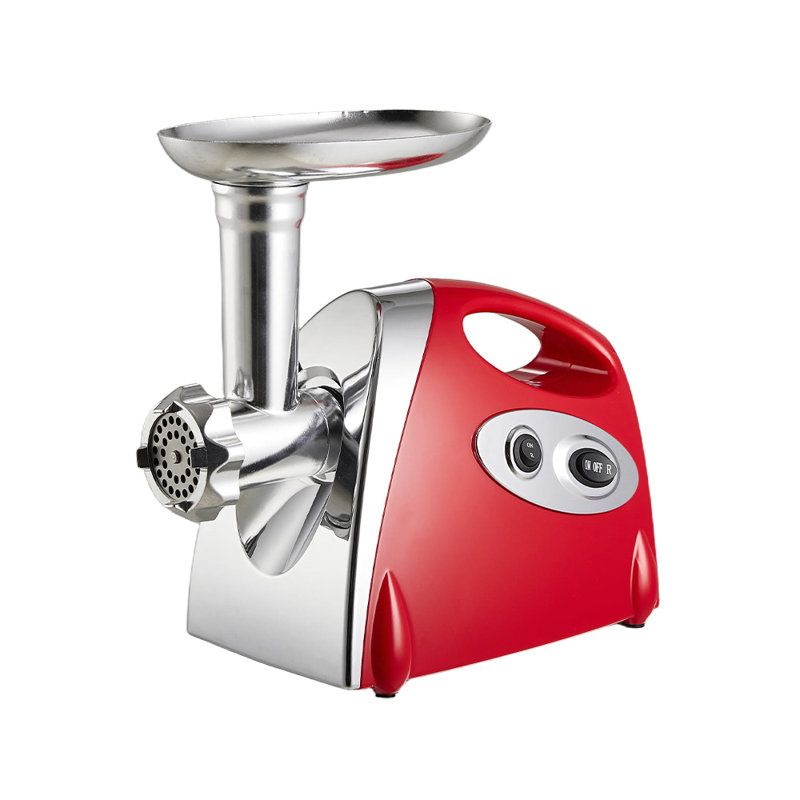 Archie & Oscar Stainless Steel Electric Meat Grinder, Red