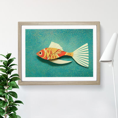 XH1022-7259X Quirky Fish - Single Picture Frame Print