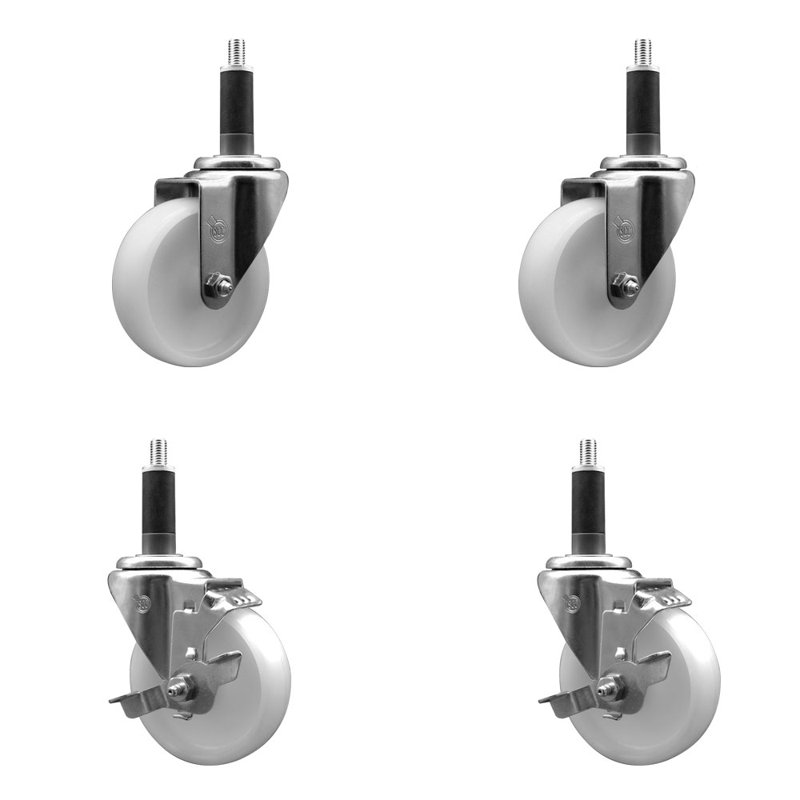 Ensemble de roulettes extensibles 4 pouces 4 pouces SCC