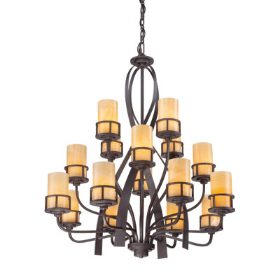 Colby 16 - Light Dimmable Tiered Chandelier
