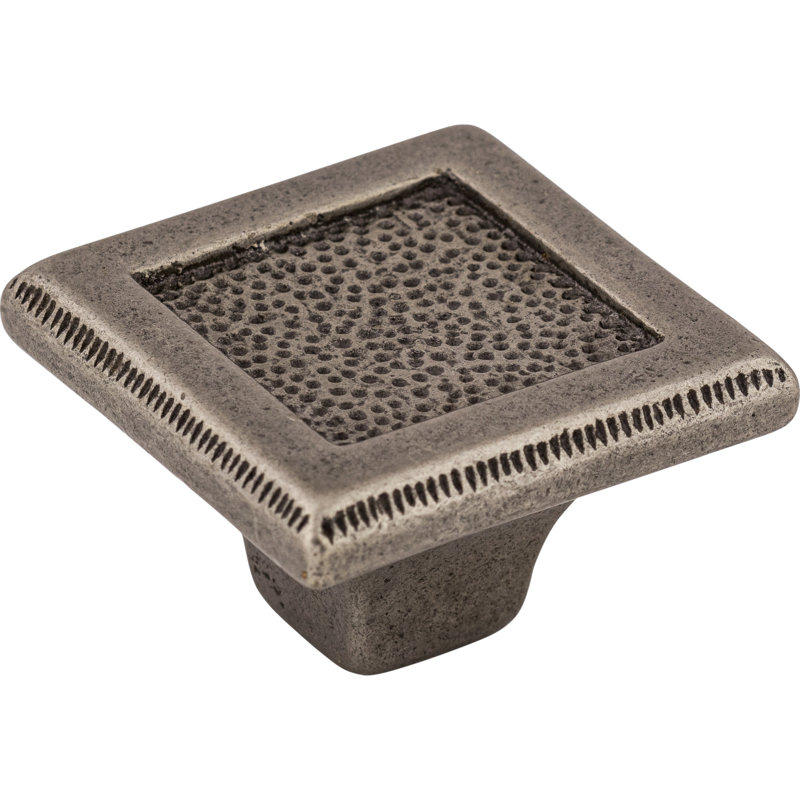 Britannia Square Knob, Cast Iron, 2" Length