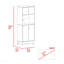 1-Drawer Microwave Pantry Storage Cabinet