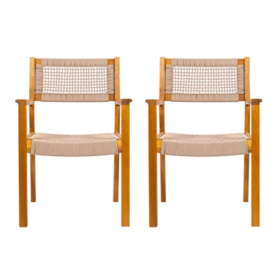 Chaise de salle à manger brun clair