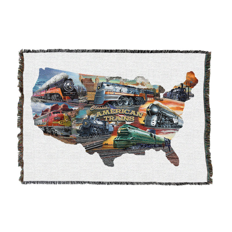 Jeté en coton Pure Country Weavers, L 60 po x l 50 po