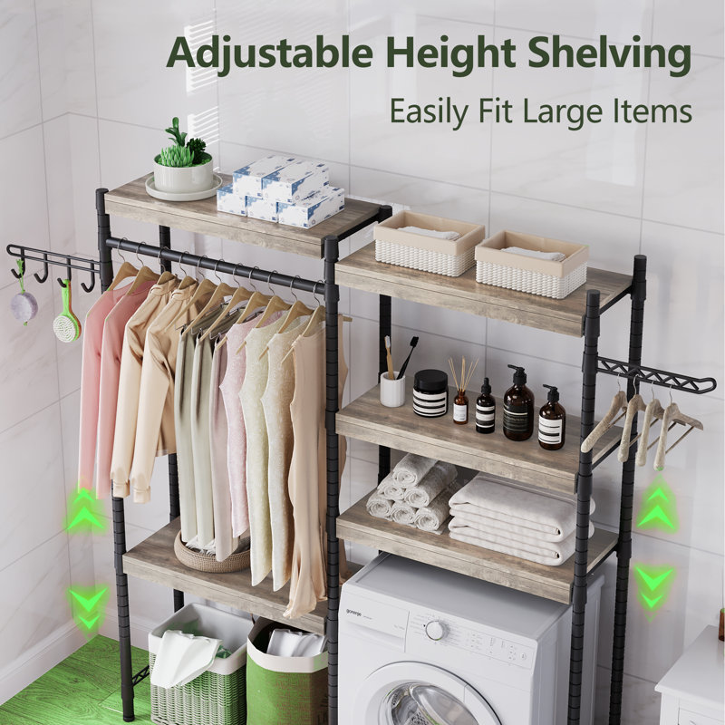 Metal Freestanding Drying Rack, 188 H × 160 W × 30.5 D (cm)