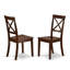 5 Piece Dining Set Includes a Rectangle Dining Room Table with Butterfly Leaf and 4 Wood Seat Chairs, Mahogany-462681605