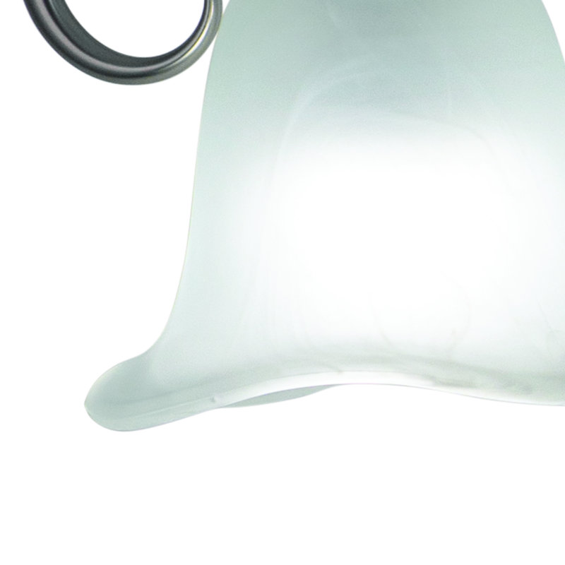 Bowker 3-Light 28.25 inch Wide Brushed Nickel Transitional Bathroom Vanity Lighting Fixture, White Alabaster Scalloped Glass Shade, Dimmable, LED Compatible, Over the Mirror Mounted Wall Sconce