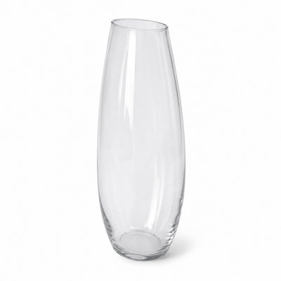 Cole and Grey Glass Tall Clear Decorative Vase