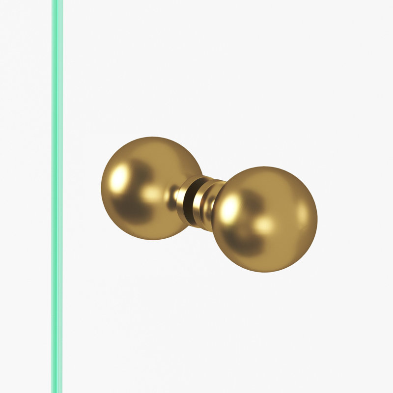 Round Cabinet Knob, Satin Brass, 1"