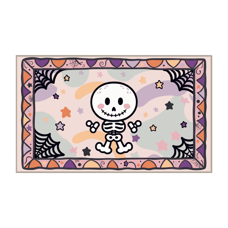 Tapis de vacances d'Halloween The Holiday Aisle®, Tapis de couloir 2 pi x 4 pi