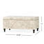 Repose-pieds avec rangement, banc avec repose-pieds rectangulaire, banc de rangement rembourré, repose-pieds pour le salon, le vestibule et la chambre à coucher