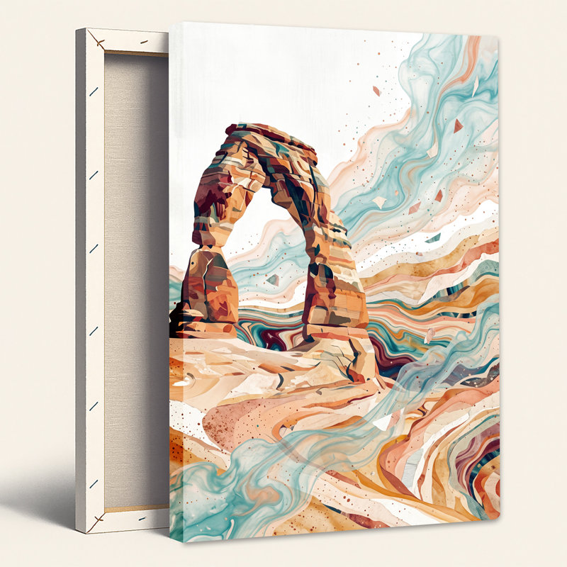 Art mural sur toile Red Rock Arch, H 24 po x l 18 po