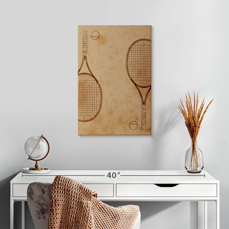 Sireci Tennis Sketch, 24" H x 16" W