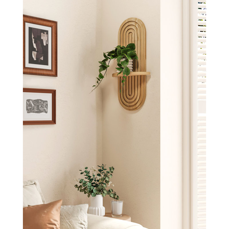 Étagère murale bohème Boho, Naturel