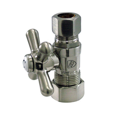 Quarter Turn Valves Bathroom Sink with Cross Handles