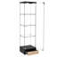 Vitrine à assemblage rapide avec tiroir, lumières DEL et tablettes, une solution de rangement fonctionnelle et élégante pour divers espaces