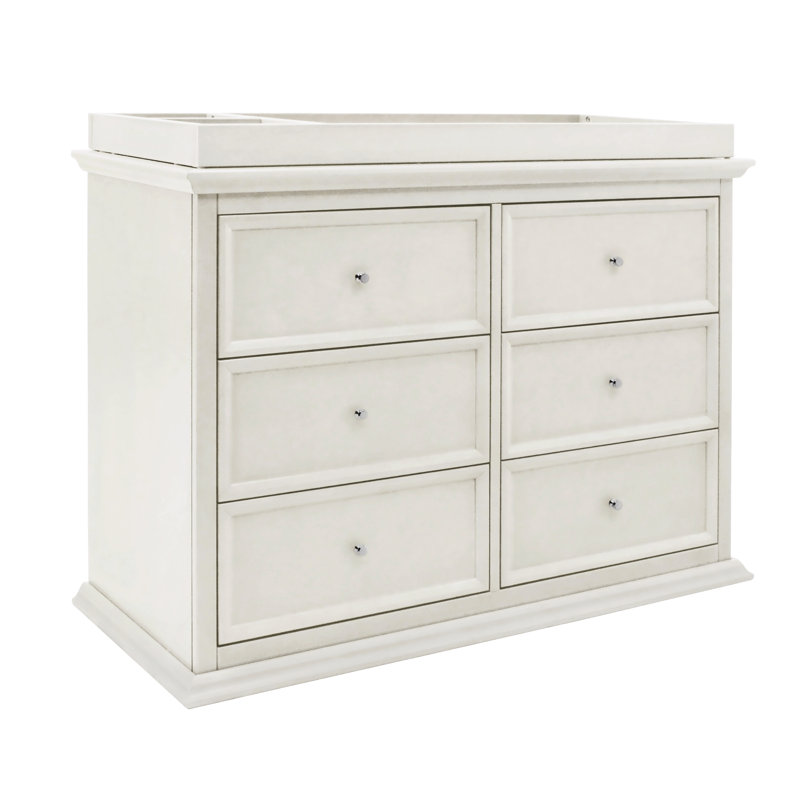 Foothill 6 Drawer Dresser, Dove White