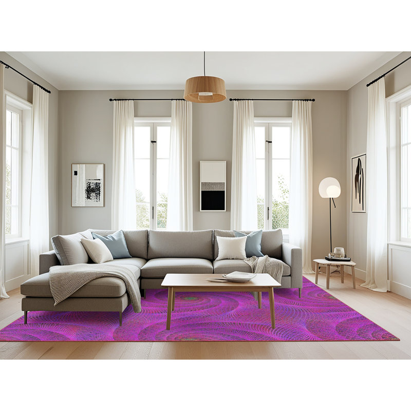 Tapis abstrait mauve, Rectangle 8 pi x 10 pi