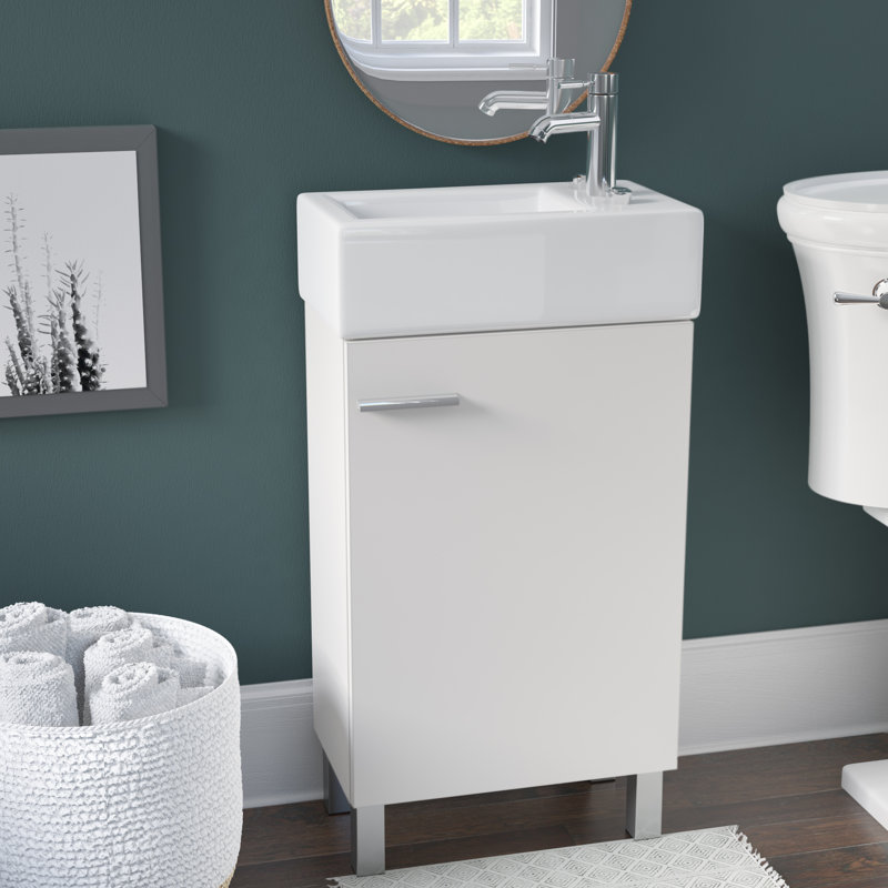 Kallum 10.63'' Single Bathroom Vanity with Ceramic Top
