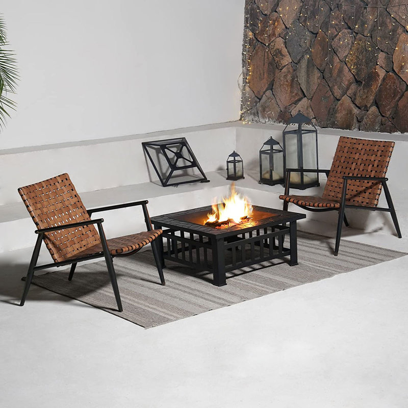 Ehab 3 Piece Wicker Seating Group